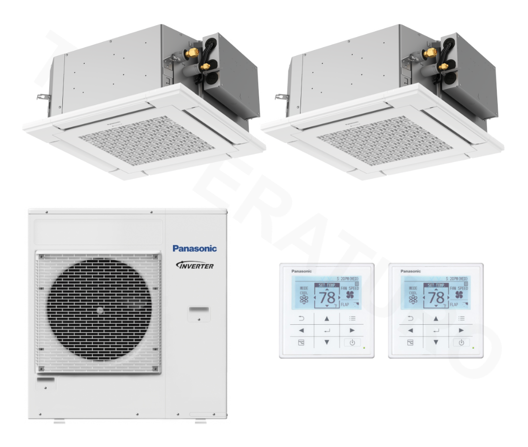 Panasonic Wege Deckenkassette Raum Klimaanlage Temperaturo