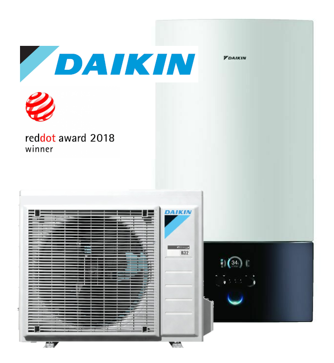 Daikin Altherma 3 R W Split Luft-Wasser Wärmepumpe 8 KW A++/A++ WiFi ...