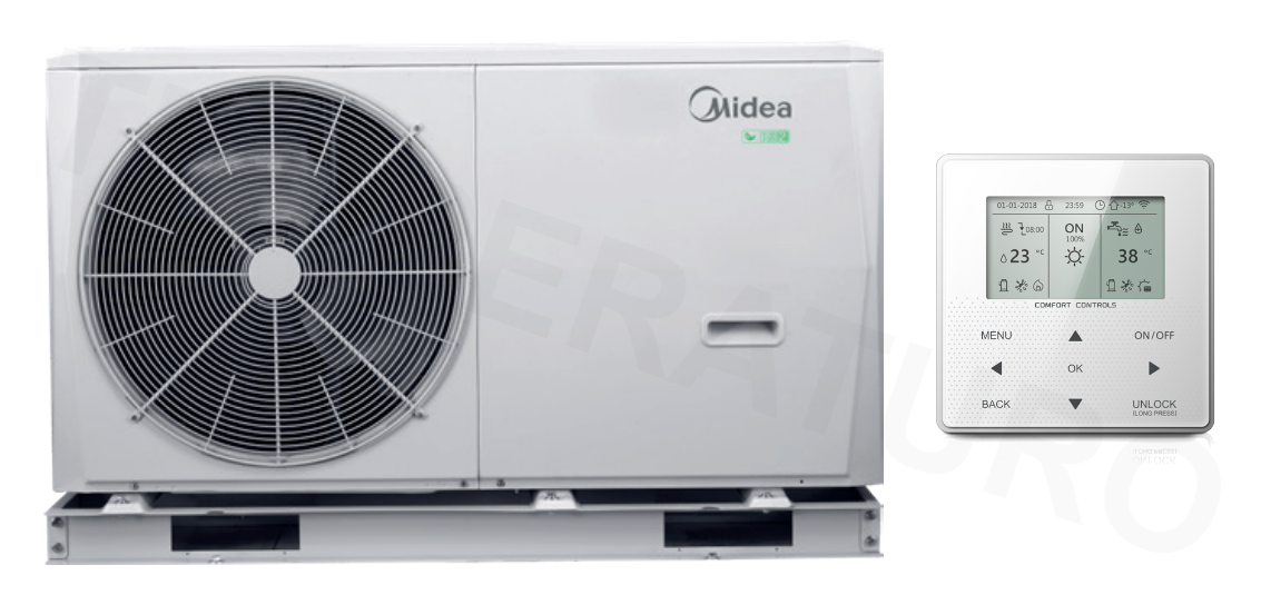 Midea W Rmepumpe Kw M Thermal Ii Monoblock Temperaturo